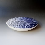 Drops M, Blue-e, h.6xd.30cm, casted earthenware, TerraDelft1