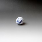 BvR 20-06 Object white-blue, 7x6x6cm, carved porcelain, TerraDelft2