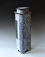 SS23-8D Doosobject hoog, 2023, h.56x15,5x15cm, raku keramiek-glazuur-glas, TerraDelft3