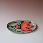 JK15-10 Oval plate, h.3x23x12cm stoneware, handpainted, TerraDelft24