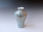 A22-5-New-Guan-Ware-Vase-2016-h.20x11x7cm-handpainted-porcelain-goldluster-celadon-and-shiny-glaze-front