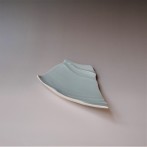 GH23D-G23 Plate leaf S, 2x24x15cm, porcelain-celadon, TerraDelft4