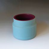 WL22-02 Vase green-purple, 2021, h.13,5xd.16,5cm (2)