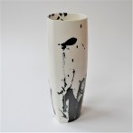 KB2101 In the Garden, vase L, porcelain, h.30x11x10cm, TerraDelft3