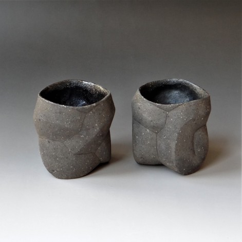 ST22-2 set Sekki cups, h.8xd.8cm, stoneware, TerraDelft
