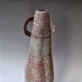 PB21-2 Figure Vessel 2019, stoneware clays, porcelain inlays, h.60x24x14cm, TerraDelft 1