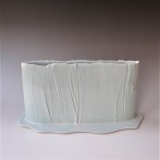 GH23D-G3 Flower Vase, 19x38x13cm, porcelain-celadon, TerraDelft1