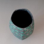 PB116-Grey-green-facetted-vessel-with-cloud-pattern-5-angle-h.23x12x12cm-top-TerraDelft