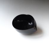 AvH-37 Black object, earthenware and car paint, 2 cuts, 15x18x12h cm, TerraDelft12