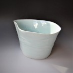 HG1602 Flower vase, porcelain-celadon glaze, h.18x24x31cm, TerraDelft4