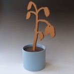 PRS2301 No Water In The World Can Save You Now (blue flower pot), 2023, h.46x27xd.17cm, stoneware-porcelain-stains, TerraDelft3