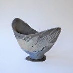 McW2112-4, Swing Bowl object, h.31x33x9cm, woodfired-stoneware, slate foot, TerraDelft3