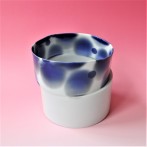 GN2108 ZikZak Double Blue Bowl, h.16x19x17cm, porcelain, TerraDelft1
