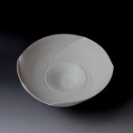 Greenaway, Victor; white bowl, porcelain, h.14xd.35cm, wheelthrown, TerraDelft3