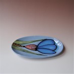 JK15-9 Oval plate, h.3x23x12cm stoneware, handpainted, TerraDelft24