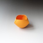 AvH-199 Orange object, porcelain and engobe, 3 cuts, 14x14x10Hcm, TerraDelft32
