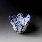JdV20-5, tulip, porcelain, h.11xd.13cm, TerraDelft 1