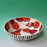 S1-1 Bowl, casted earthenware, handdecorated, h.9xd.29cm, TerraDelft