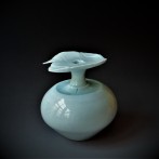 TY13 Bottle round, porcelain-celadon, h.14xd.15cm, TerraDelft 2