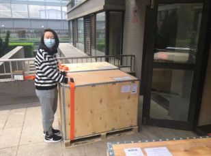 Boxes arrived in Beijing