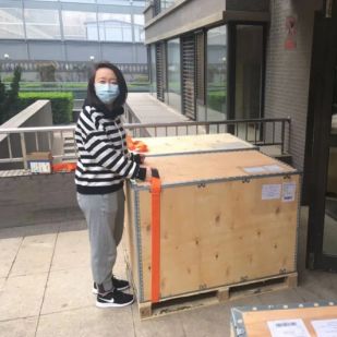 Boxes arrived in Beijing