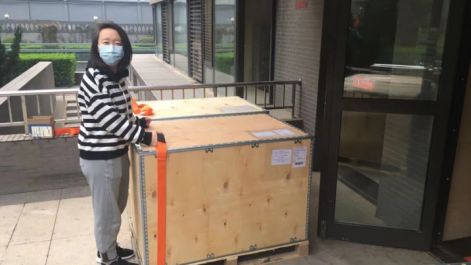 Boxes arrived in Beijing