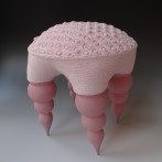 BvR22-02 Pink Lady, 2022, 31x26x26cm, porcelain-textile, TerraDelft1