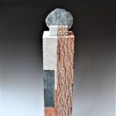 SS23-4D Doosobject hoog, 2023, h.63x13,5x14cm, raku keramiek-glazuur-glas, TerraDelft1