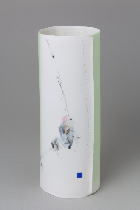 Traces of Home VII, 2021, porcelain, handpainted, h.26,5x10x9,5cm
