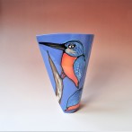 JK3-10 Spiralvase, 27x17x12cm, stoneware, handpainted, TerraDelft