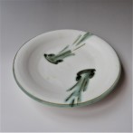 LZ2304C serie -Tang-; plate Two Fishes, h.3,5xd.23cm, porcelain-handpainted, TerraDelft
