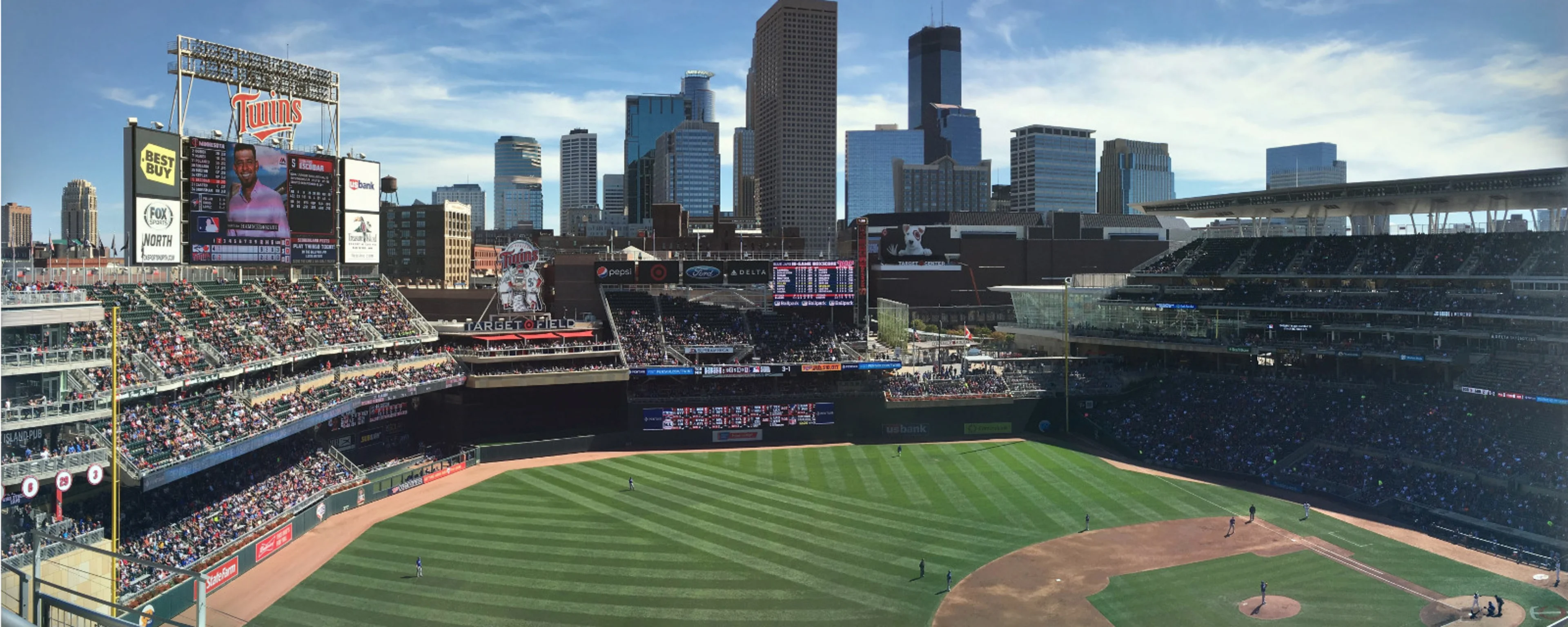View from my seat at the Minnesota Twins game