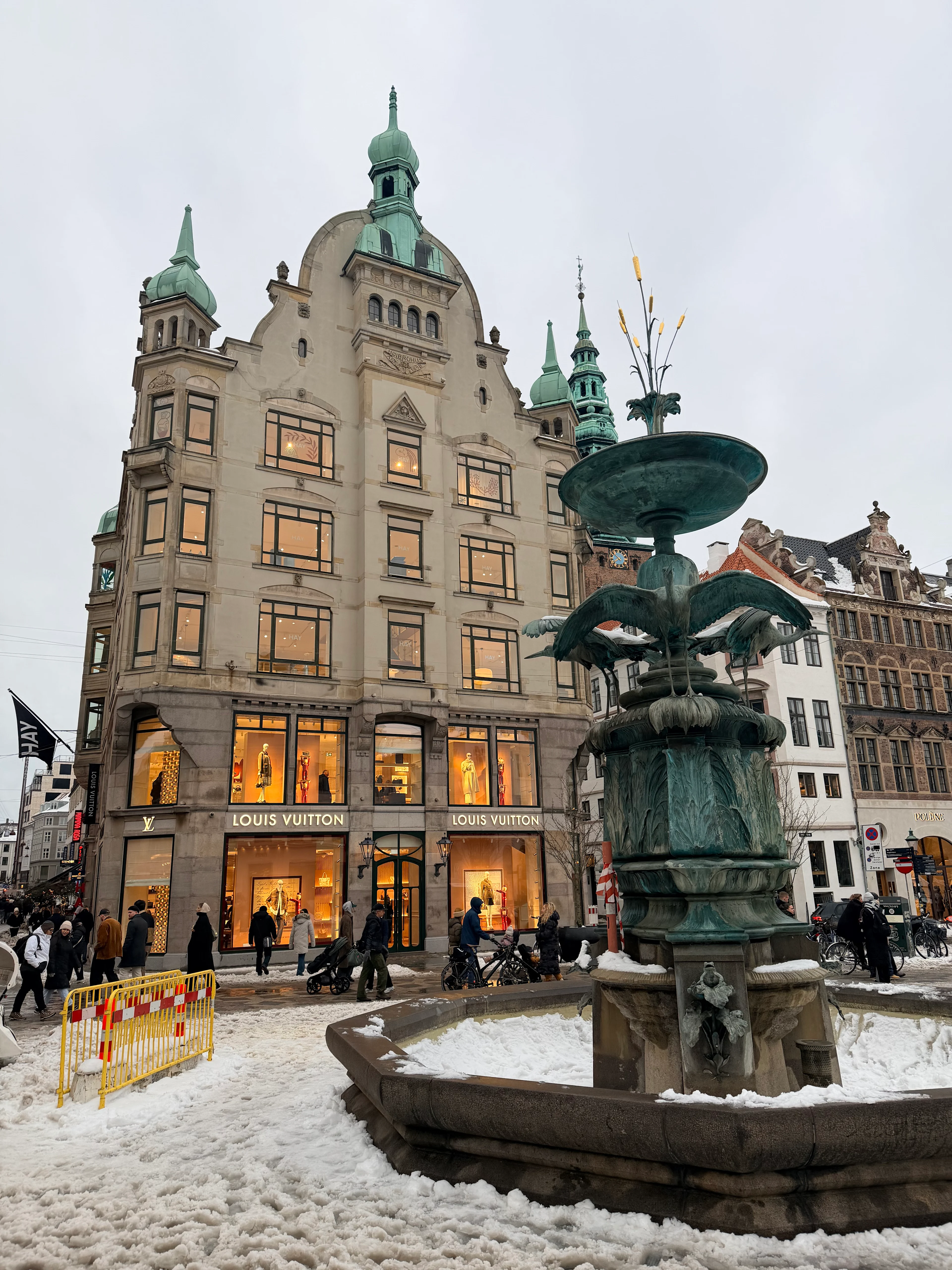 A shopping square or pedestrian area in Copenhagen or Malmö.