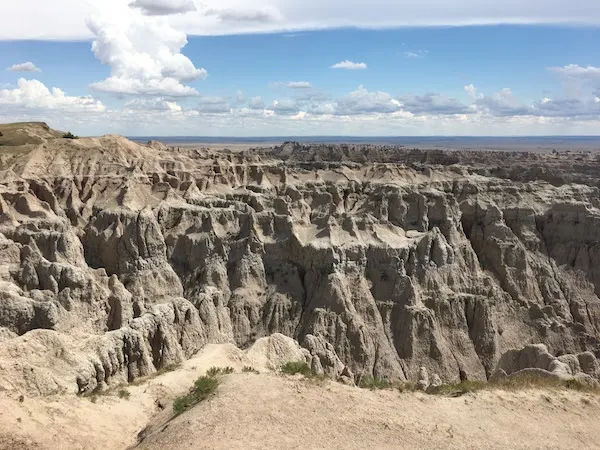 A view of Badlands National Park