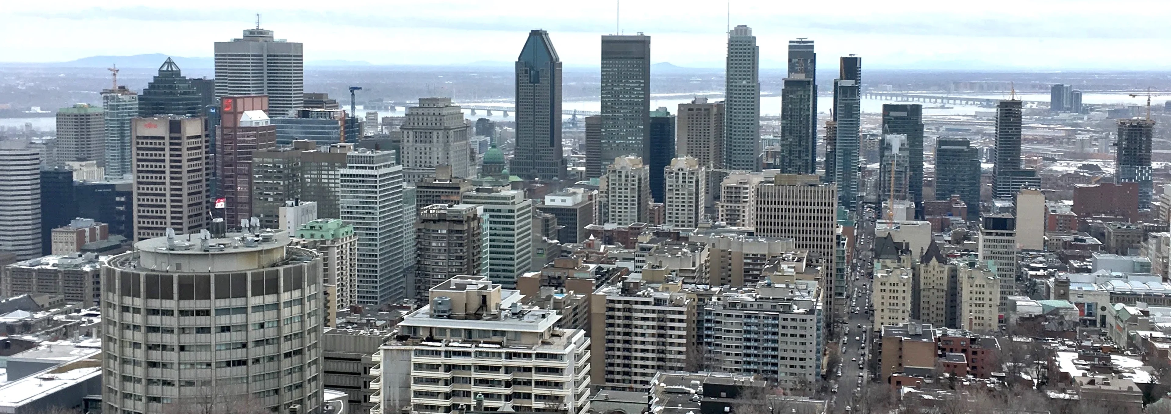 The view of Montreal as seen from Mont Royal