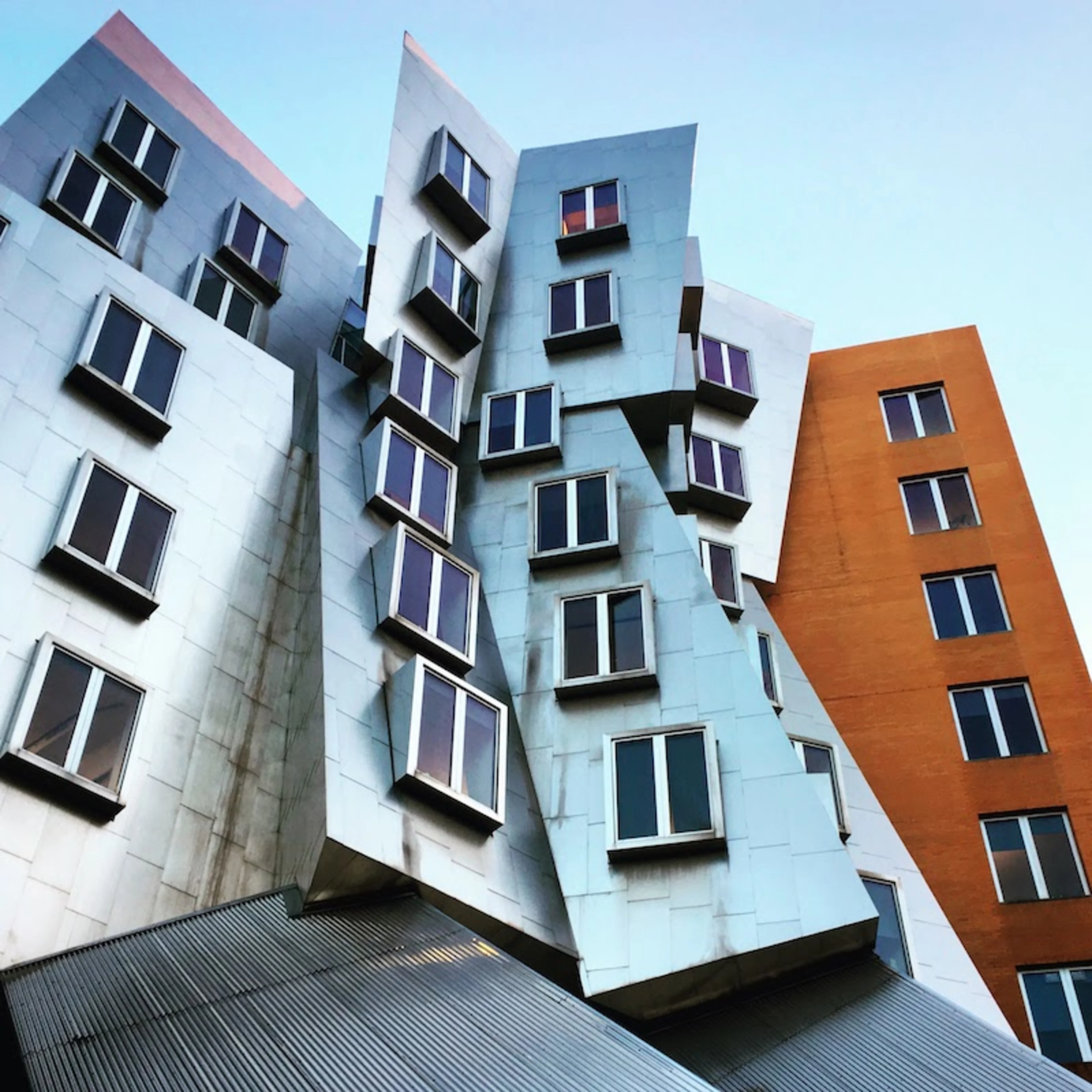 The Stata Center designed by Frank Gehry on MIT's campus