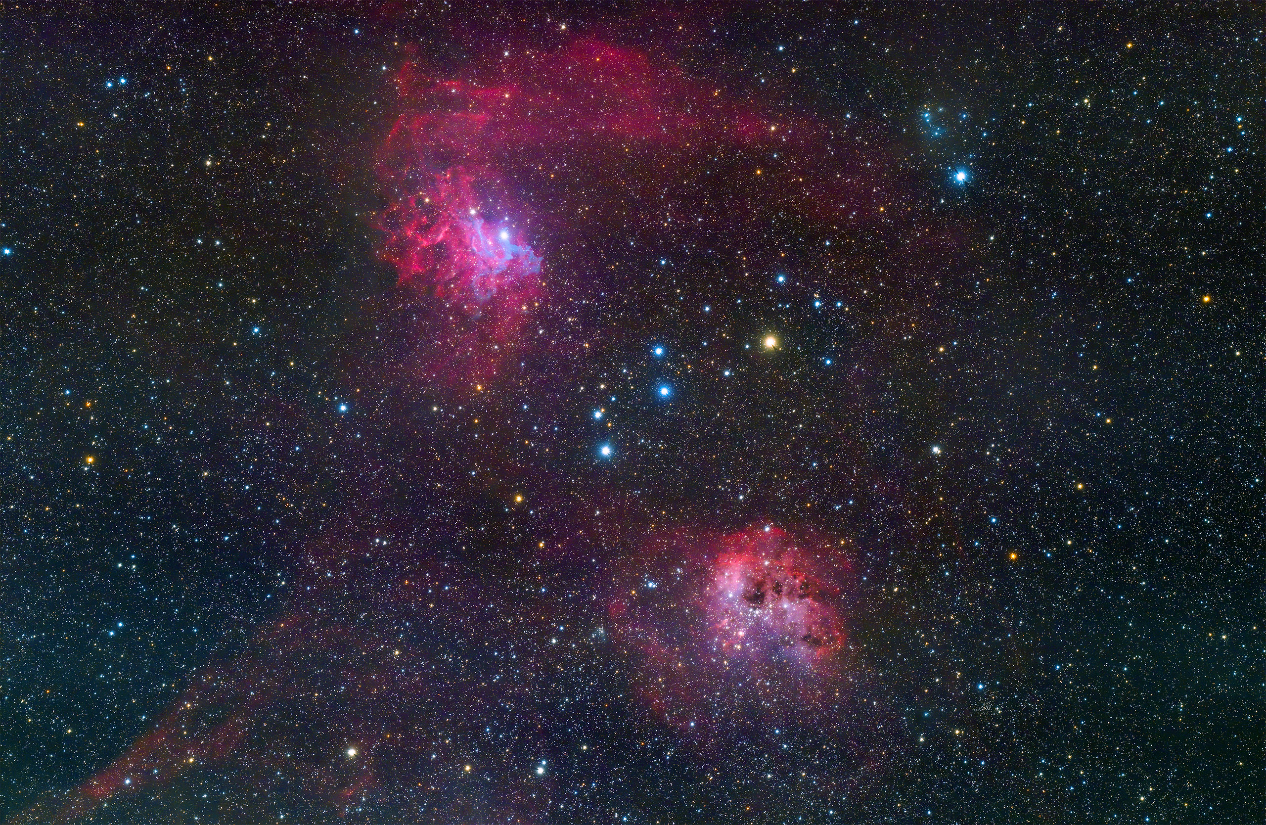 The Flaming Star IC405 and IC410 nebulae - Astrotakis