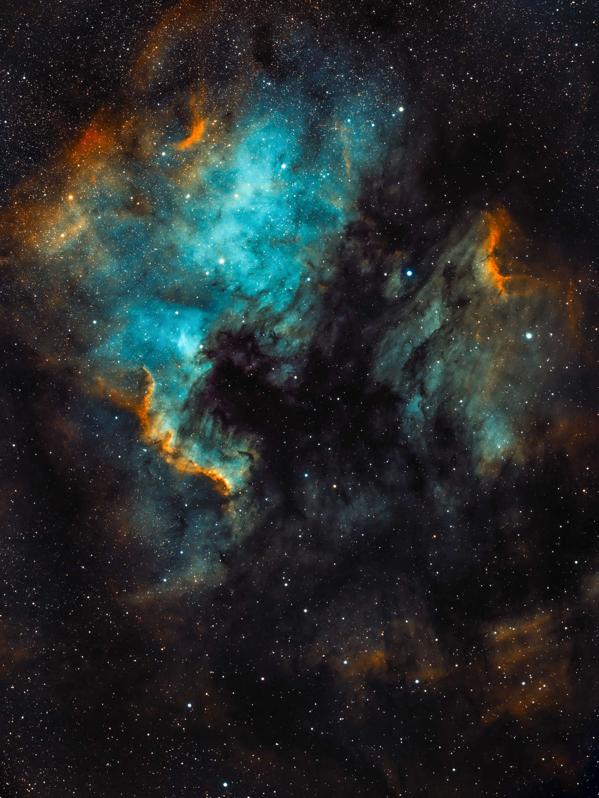 NGC 7000 North America Pelican Nebulae SHO 2019