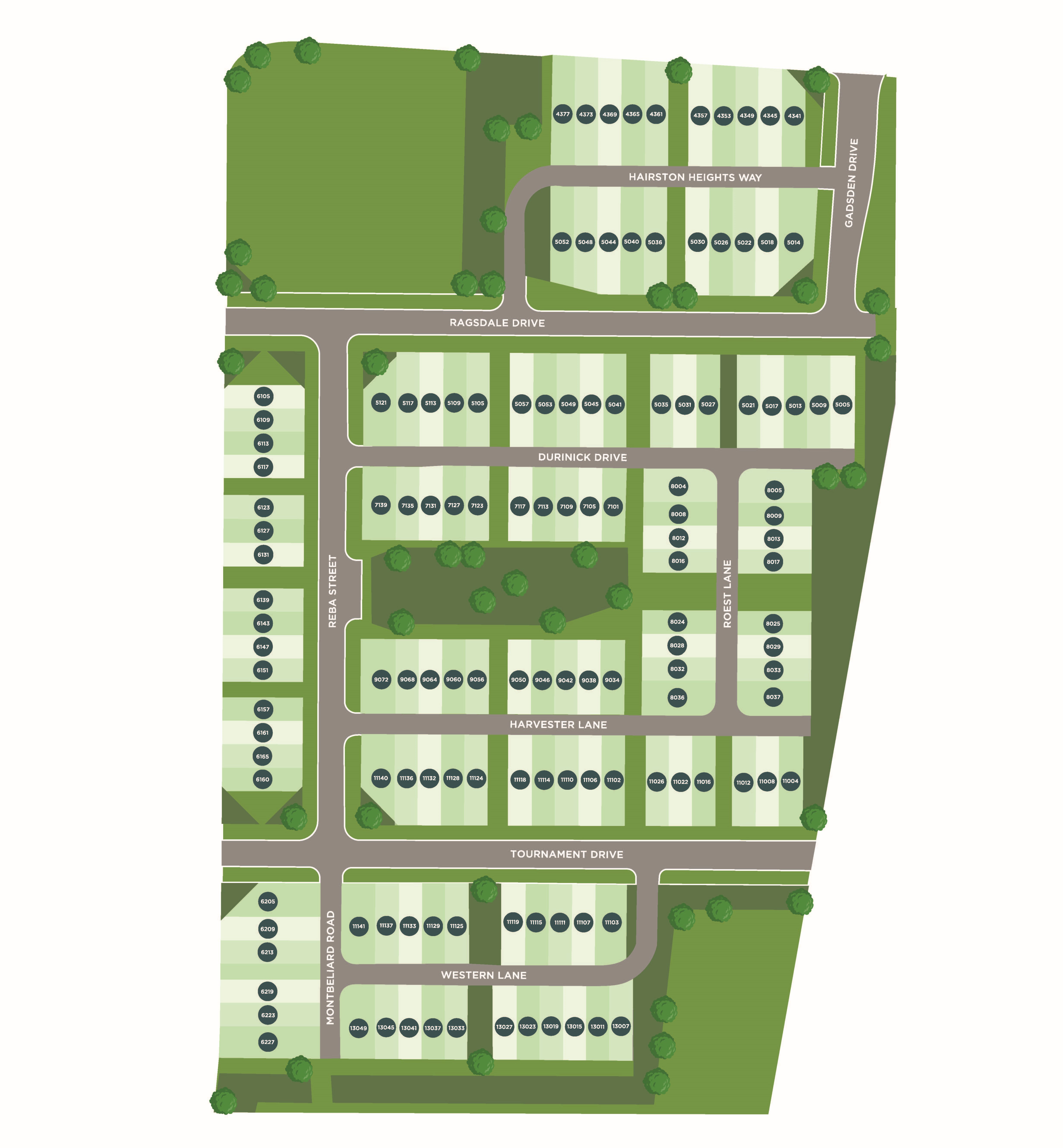 Smith Farms community site map