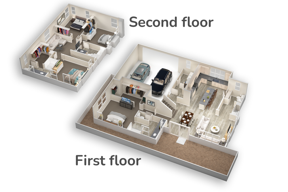 two floor floorplan