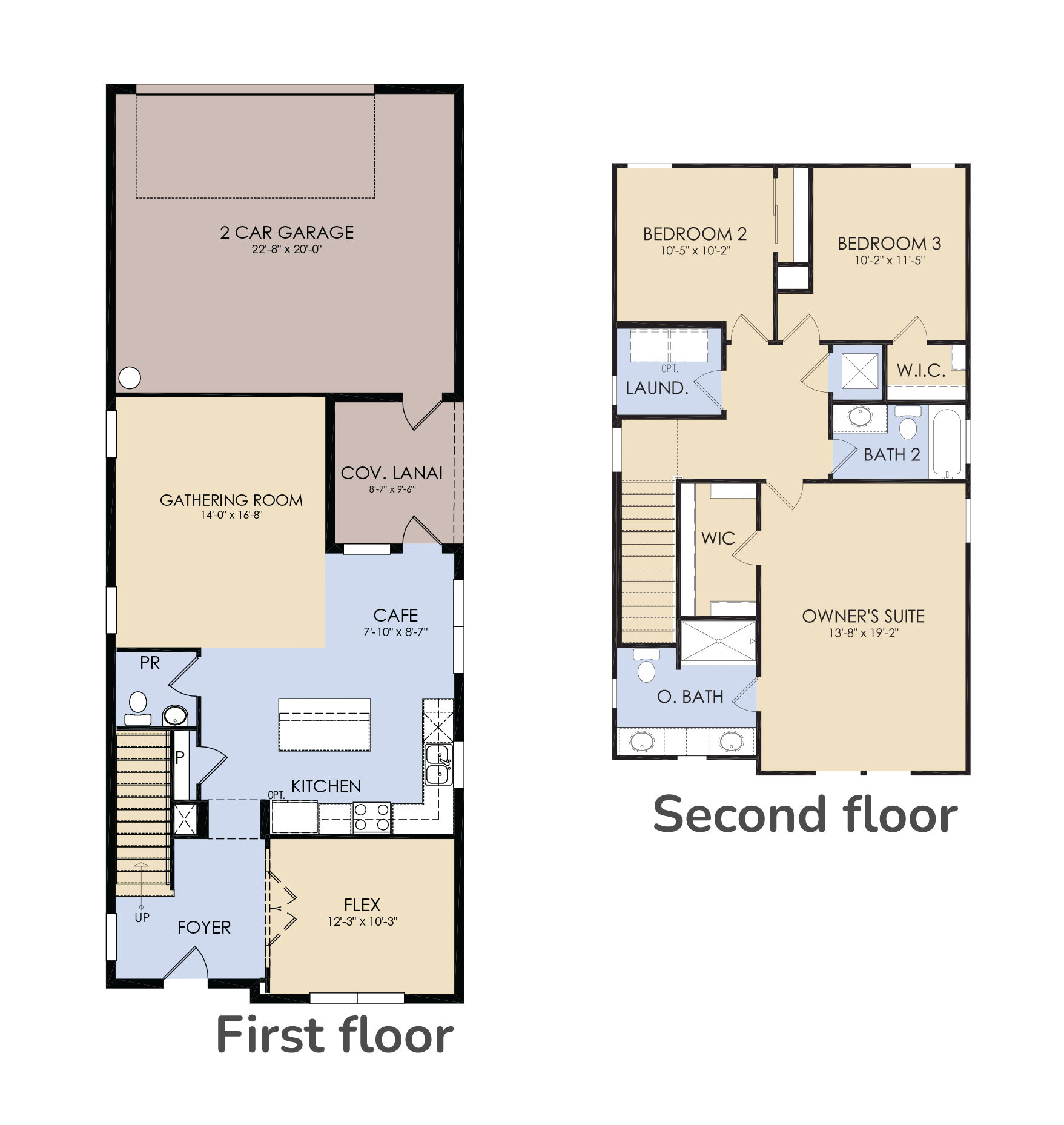 tohoqua community camden two-story floor plan