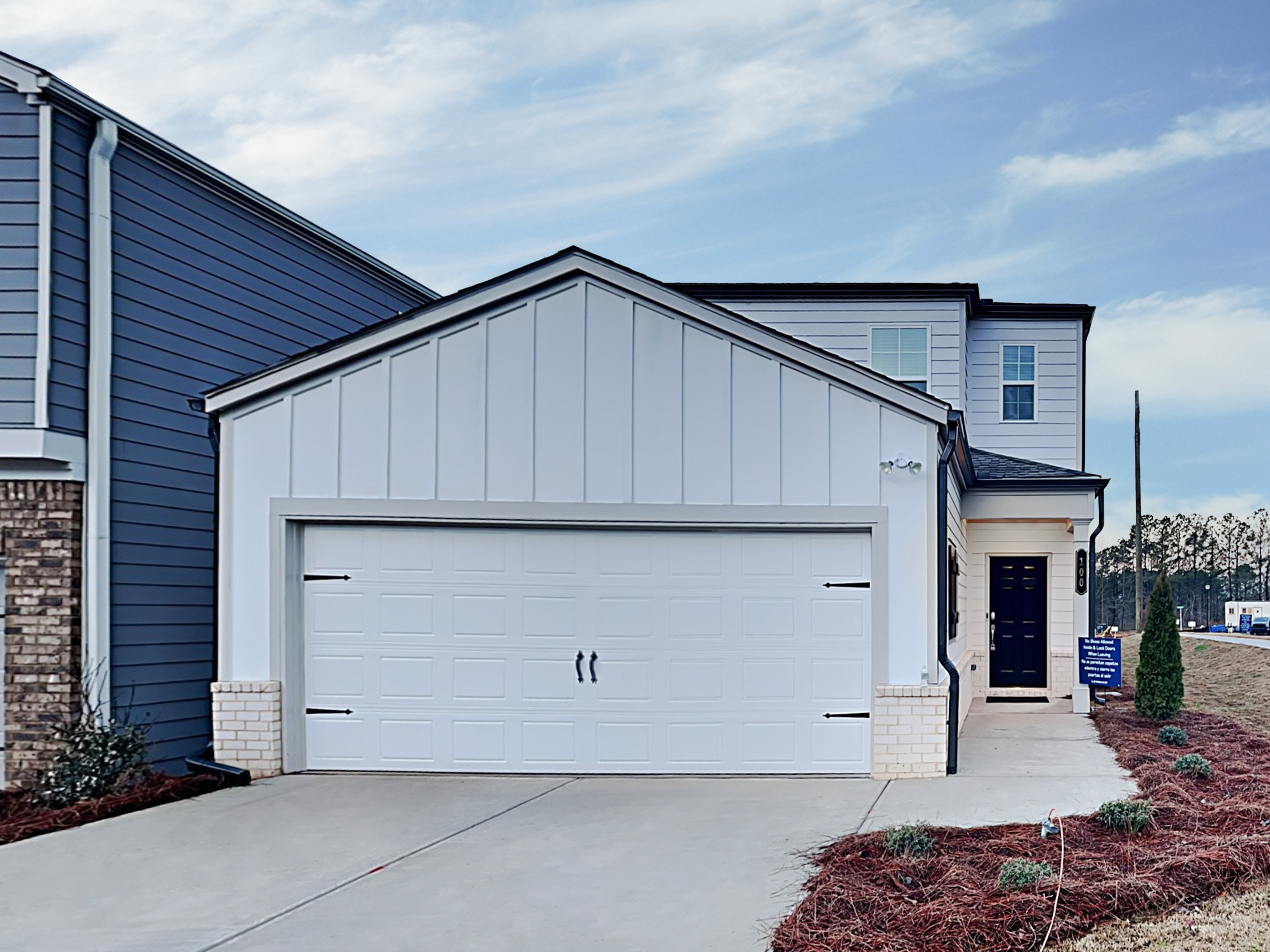 Front of a home with a 2-car garage