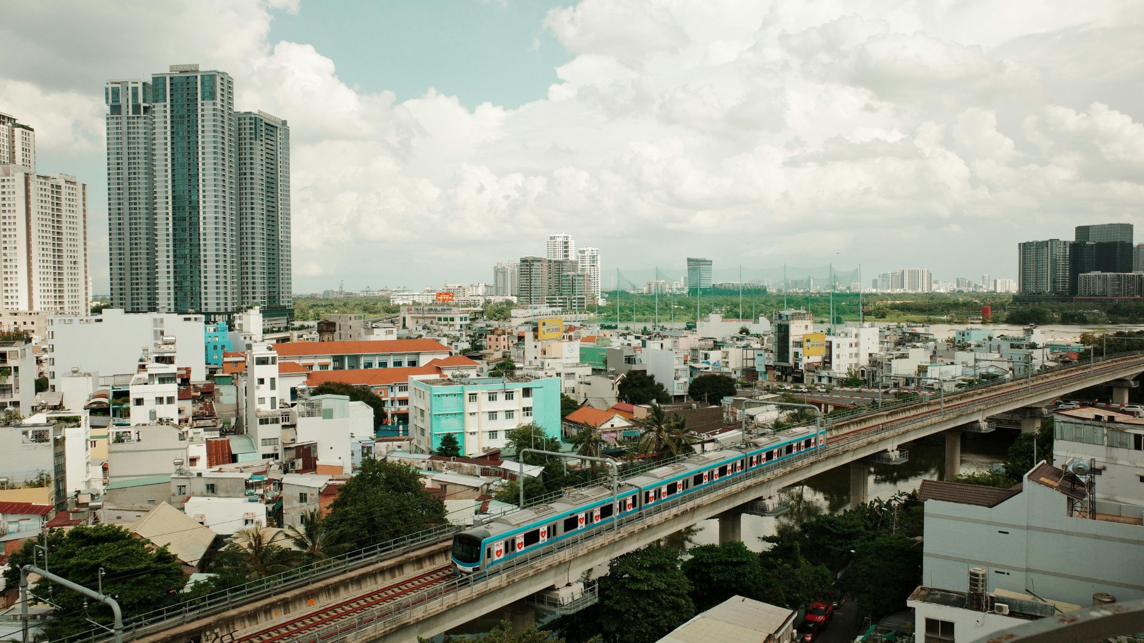 Modern Metro Train in Ho Chi Minh City