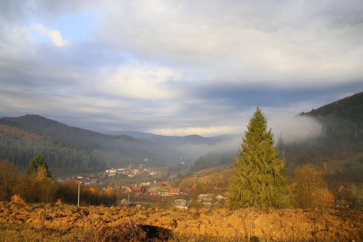 Bran Castle surrounded by vibrant autumn foliage in Transylvania, one of the best fall destinations in Europe.