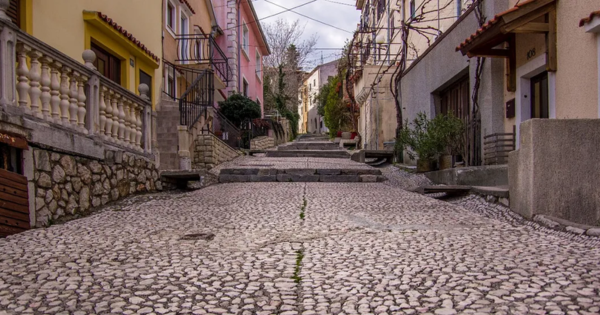 Cobblestoned Main Street