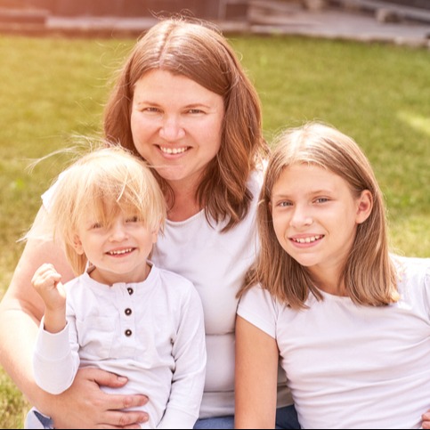 A 39-Year-Old Woman with Her Energetic Children Starting Weight Loss Treatment