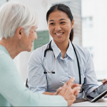 Doctor Reviewing Ozempic Treatment Results with Patient