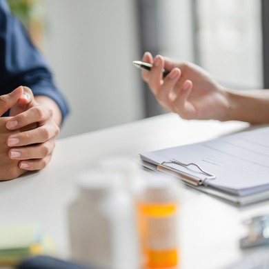 Doctor Advising on Apixaban and Herbal Supplement Safety