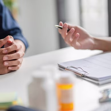 Doctor Advising on Apixaban and Herbal Supplement Safety