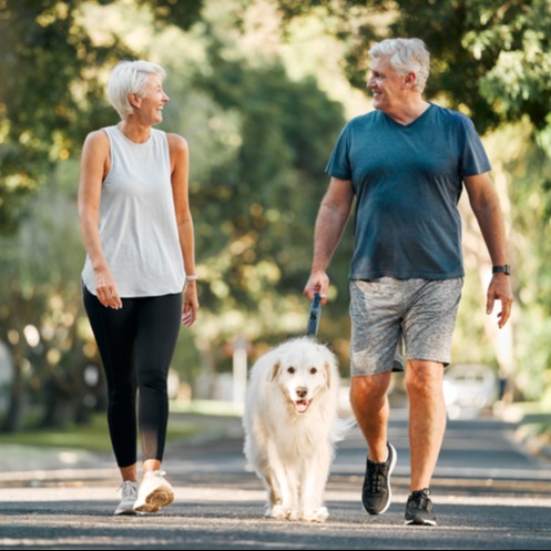 Golden Years of Wellness: A Morning Walk with Love and Fitness